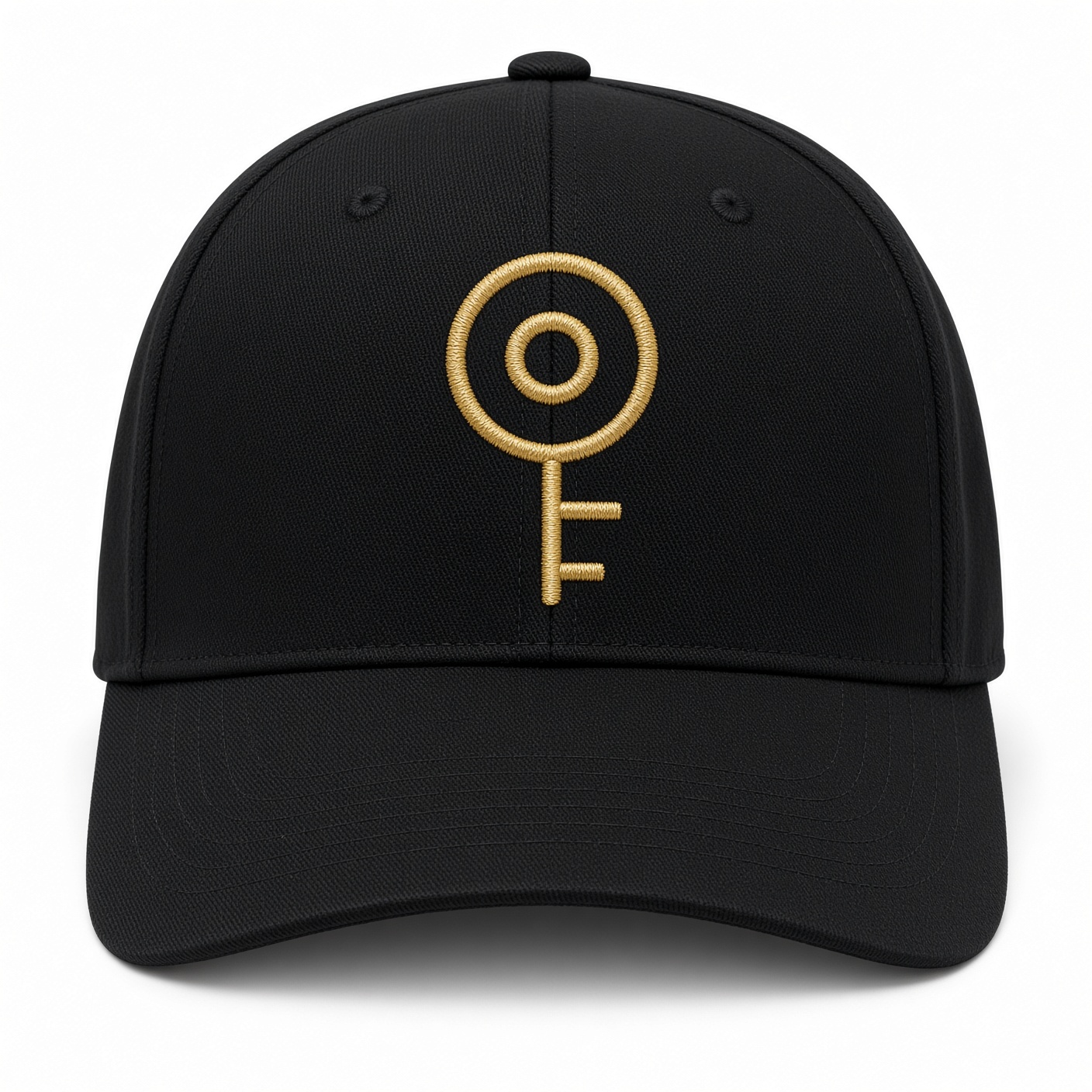 Black hat with gold key